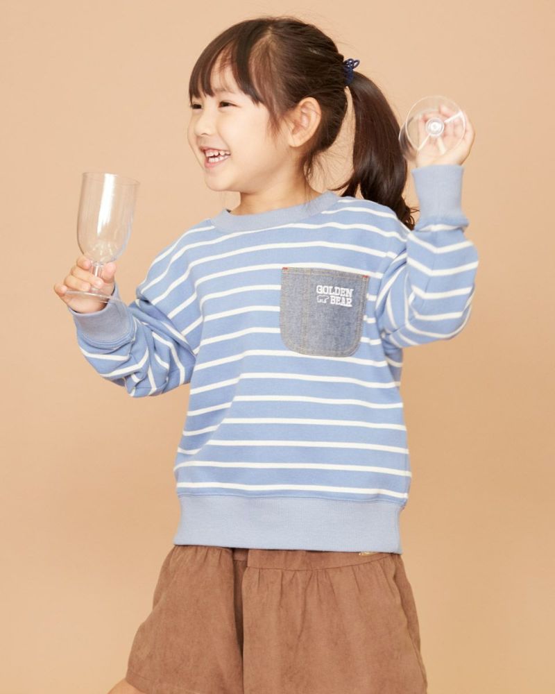 BOYS＆GIRLS裏毛ボーダースウェット | ゴールデンベアストア