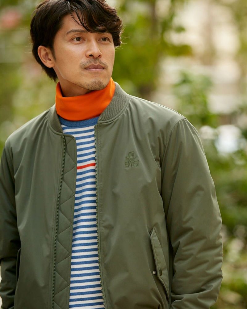 UNIQLO キッズ カーキ MA-1 120 ジャンパー ブルゾン 男の子