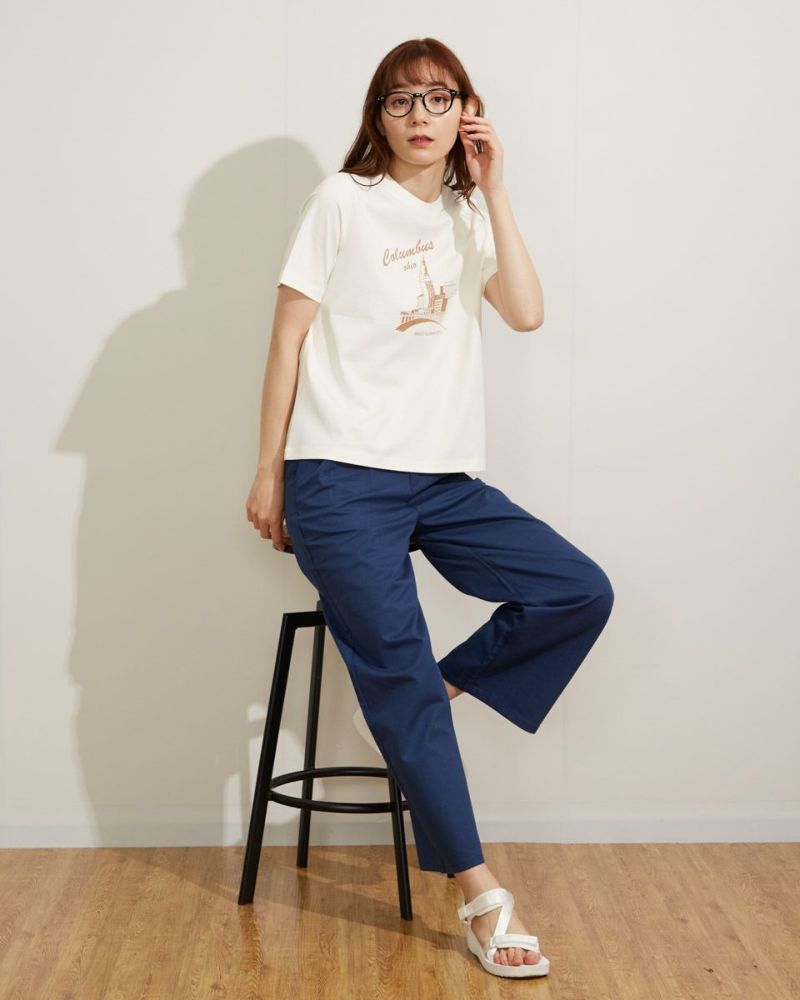 ボレロ 　カトリーヌ アンドレ　ニットパンツ　フランス サイドリボンニットショートパンツ /Side Ribbon Knit Short