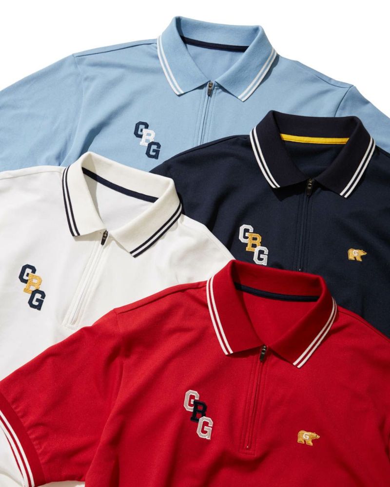 ＧＢ　GOLF メンズポロシャツ　Mサイズ GB GOLF（ゴールデンベア ゴルフ）（メンズ）ゴルフウェア 半袖