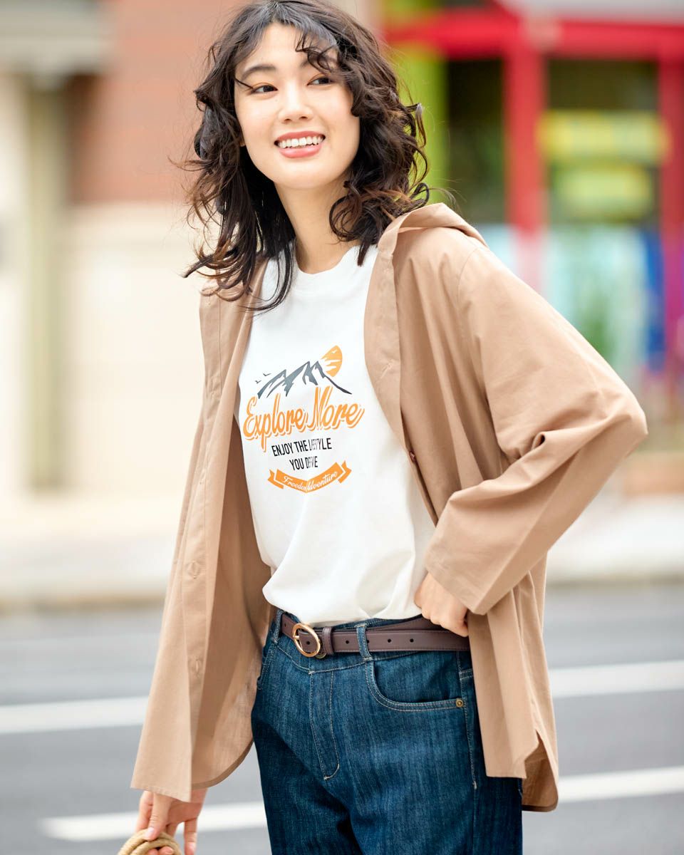美品 Tシャツ ブラウン 110＊女の子、Tシャツ、カットソー 無地 