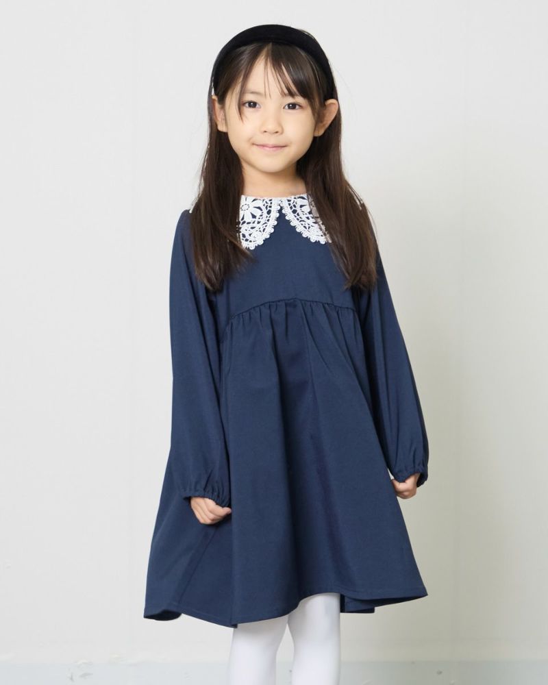 GIRLS襟レースワンピース | ゴールデンベアストア