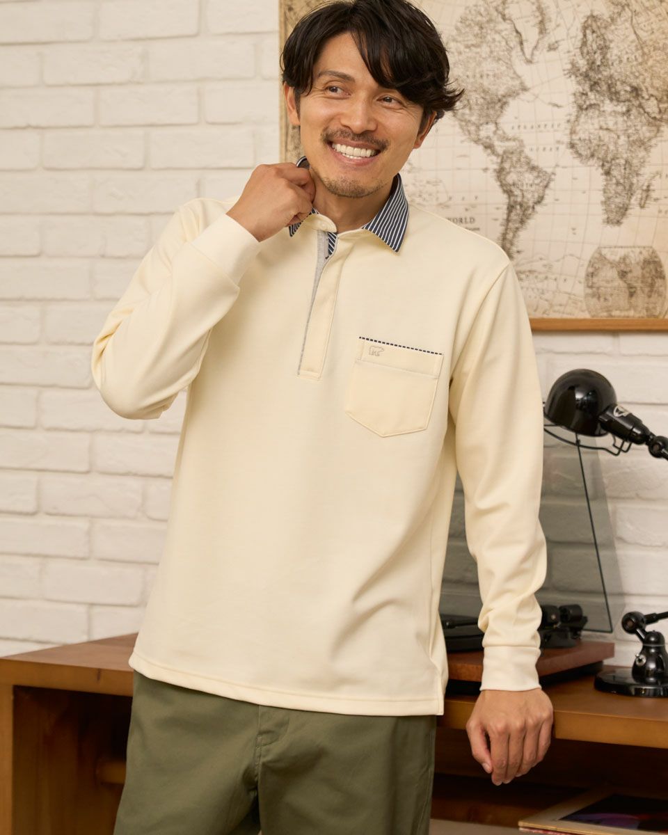 ゴルフにオススメ◎【Golden Bear】ゴールデンベア ラガーシャツ 