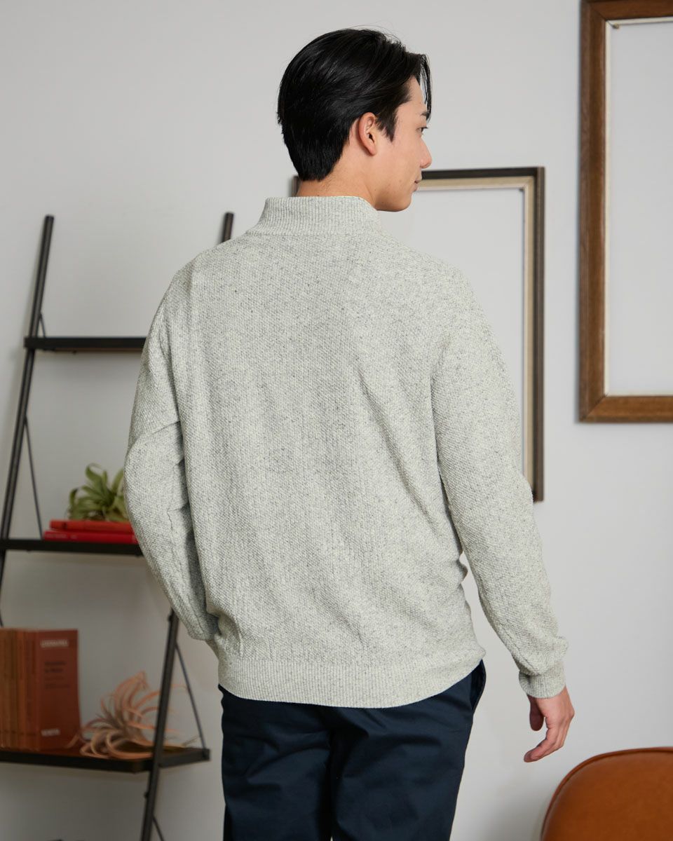 ハーフZIPニット