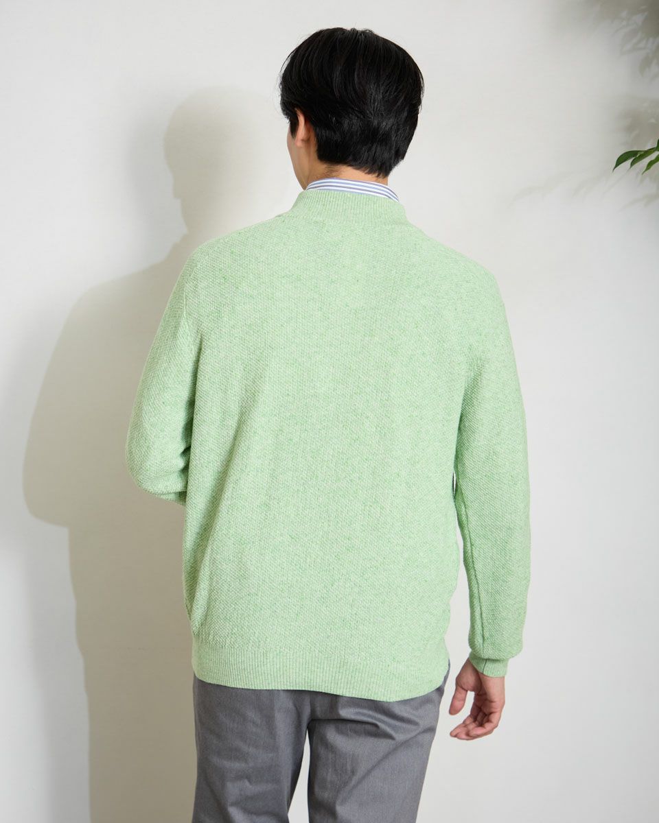 ハーフZIPニット