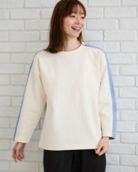 デニム切替プルオーバー