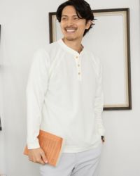 ヘンリーネックTシャツ