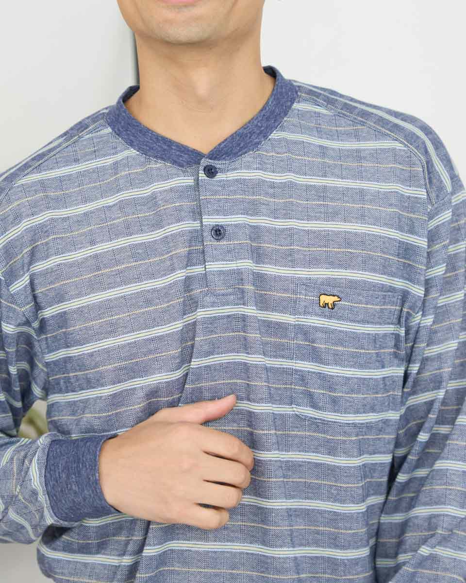 天竺ボーダーパジャマ