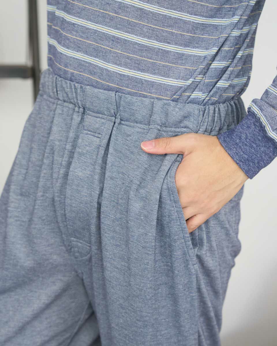 天竺ボーダーパジャマ