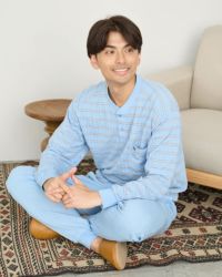 ニットサッカーボーダーパジャマ