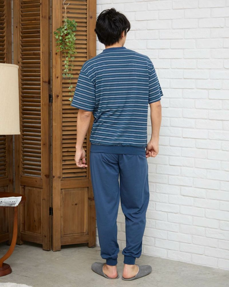 鹿の子ボーダーパジャマ