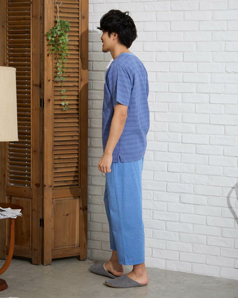 強撚ボーダーパジャマ