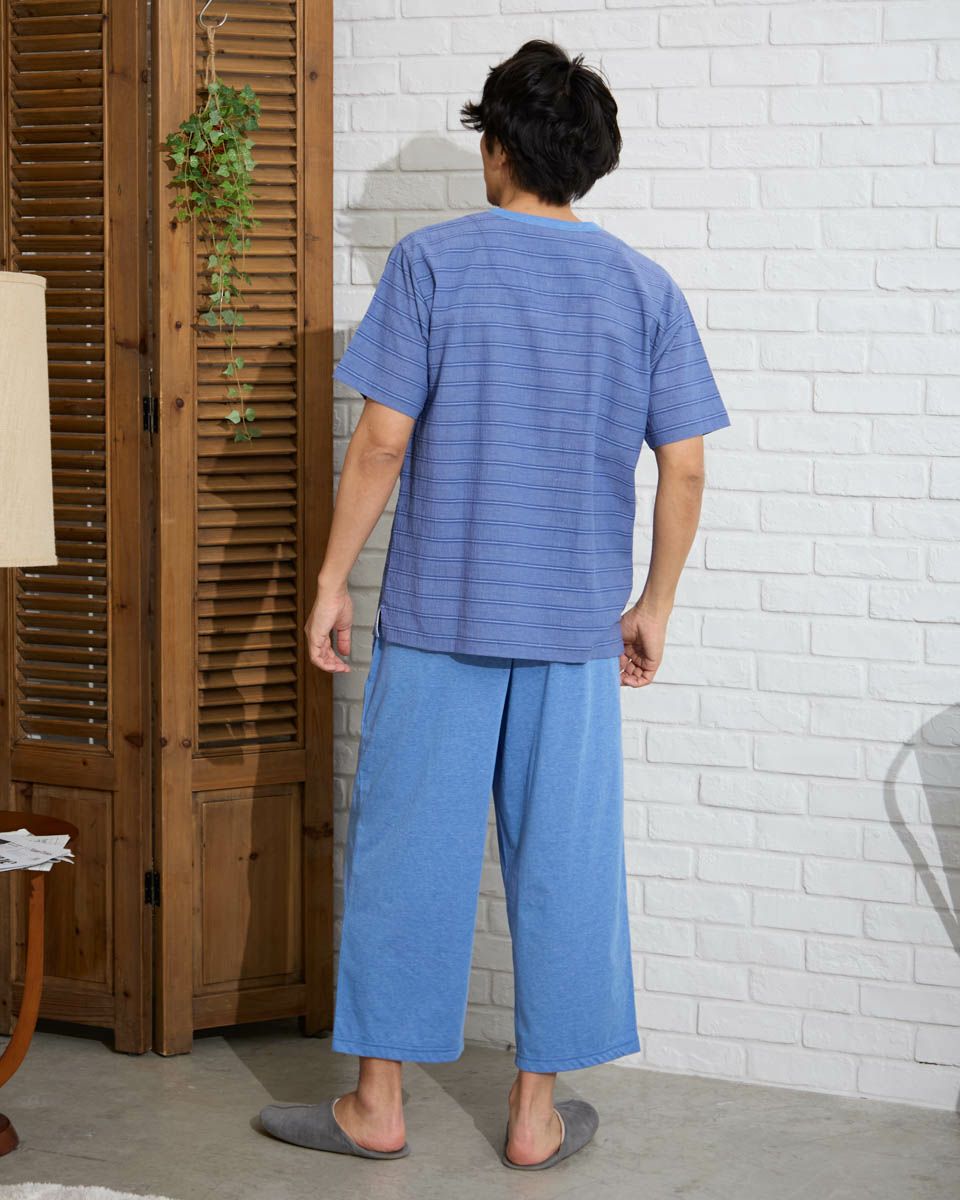 強撚ボーダーパジャマ