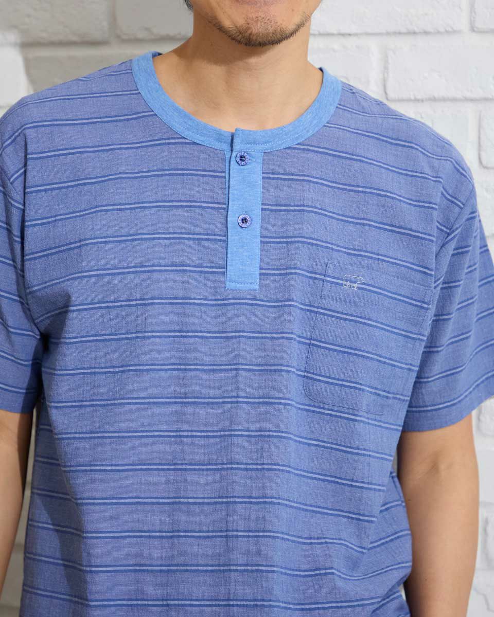 強撚ボーダーパジャマ