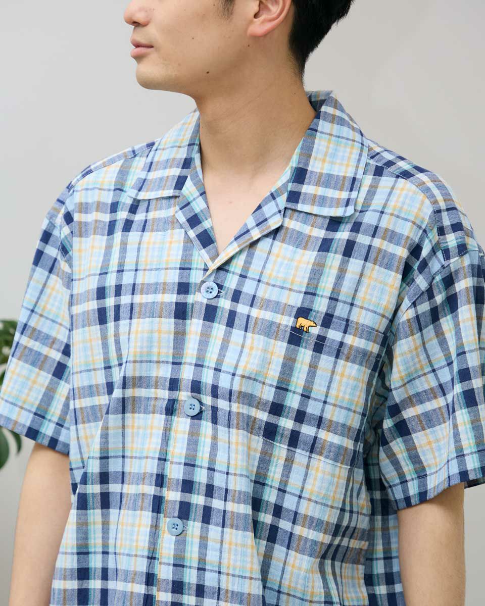 強撚チェックパジャマ