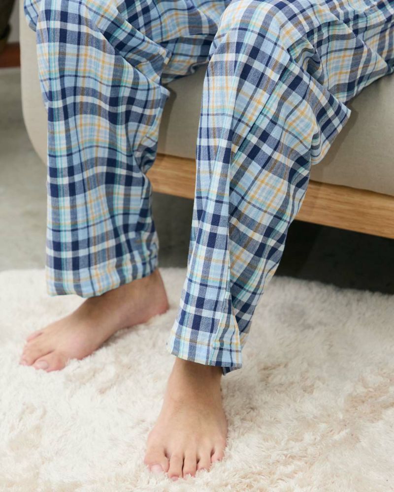 強撚チェックパジャマ