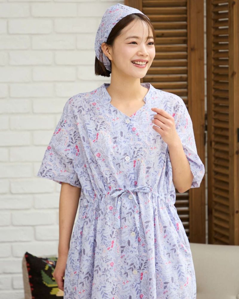 花柄ロングワンピース