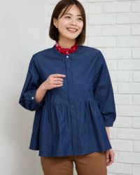 デニムブラウス