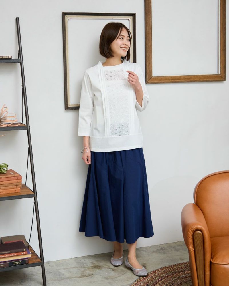 レース切替Tシャツ