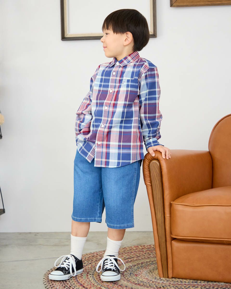 マドラスチェックシャツ