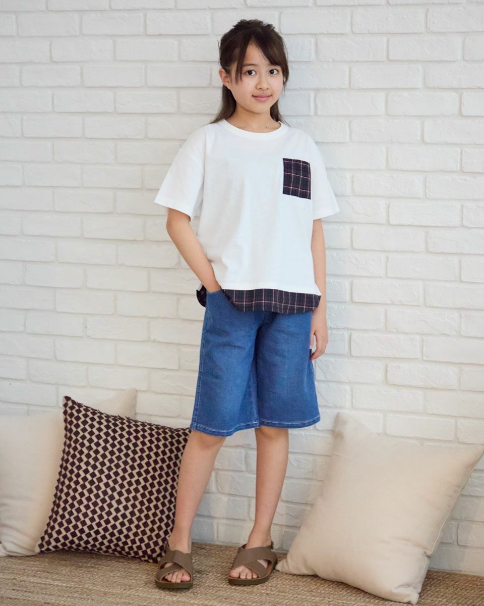 デニムハーフパンツ