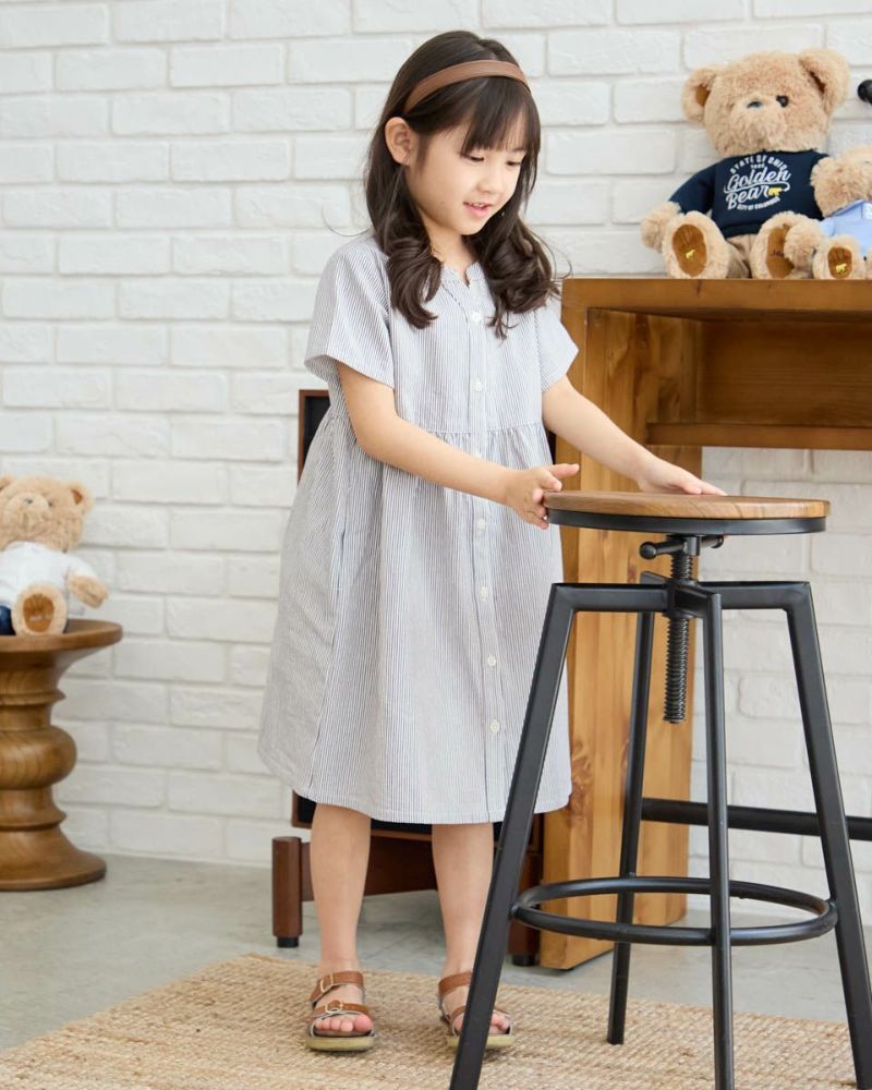 Girlsヒッコリーワンピース | ゴールデンベアストア