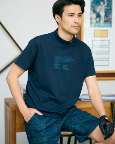 Admiral Golf アドミラルゴルフ メンズ カットソー モックネック