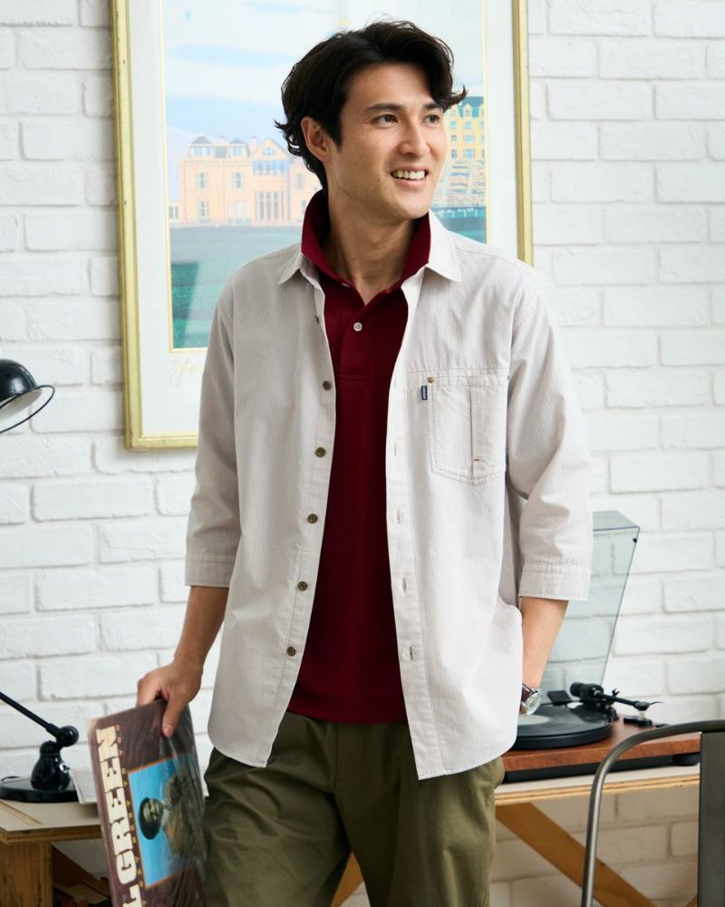 Golden Bear七分袖シャツアウター | ゴールデンベアストア