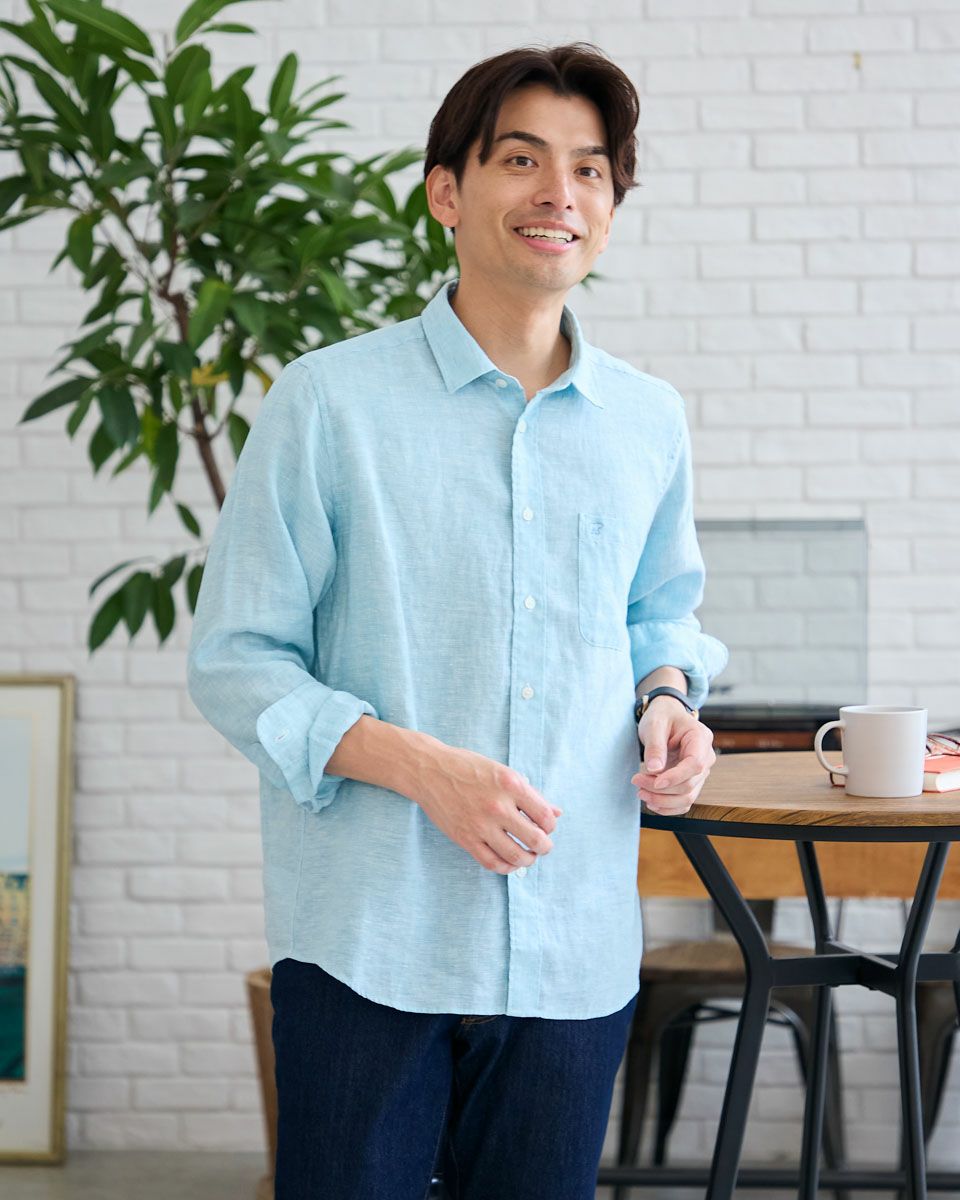 フレンチリネンシャツ