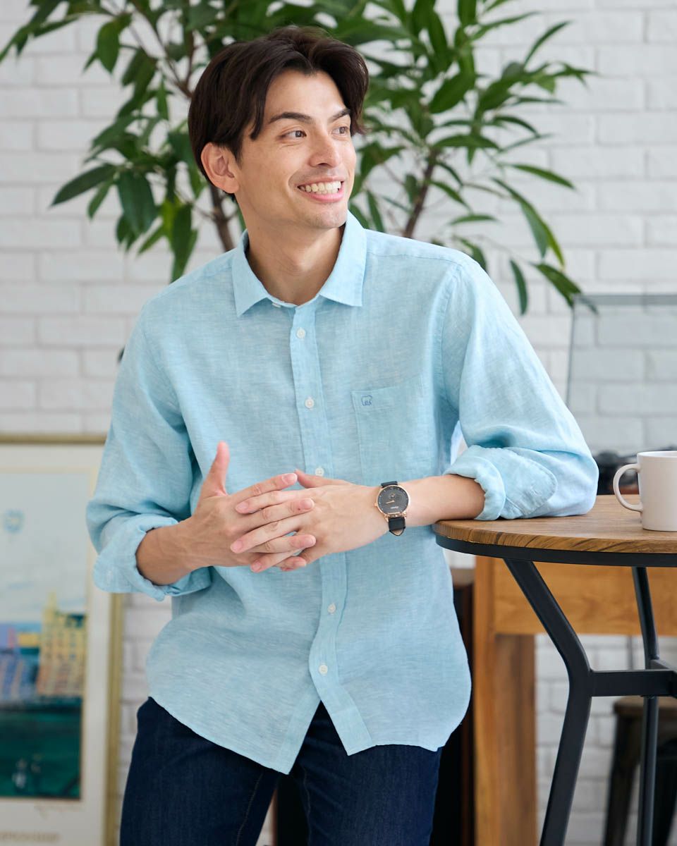 フレンチリネンシャツ