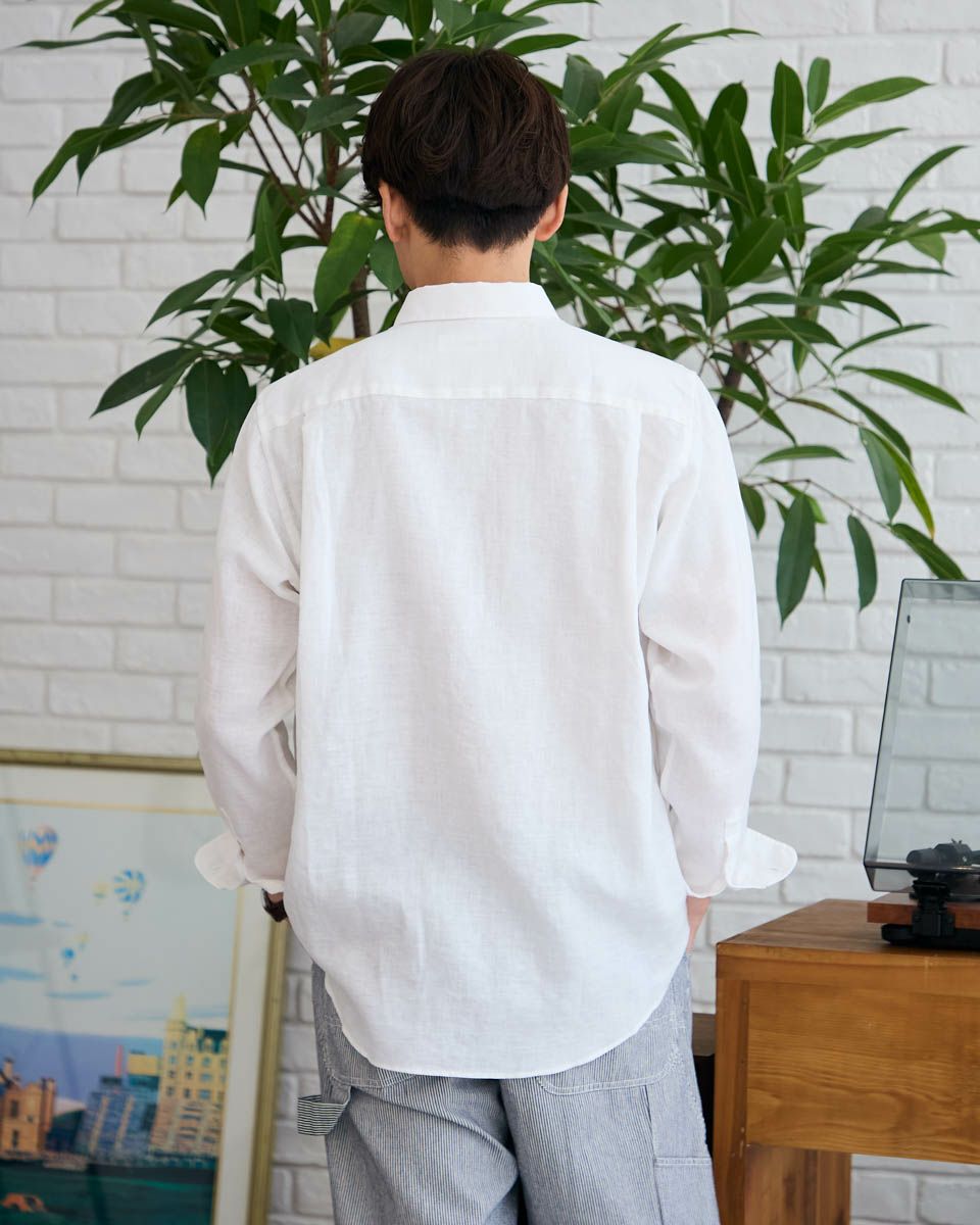 フレンチリネンシャツ
