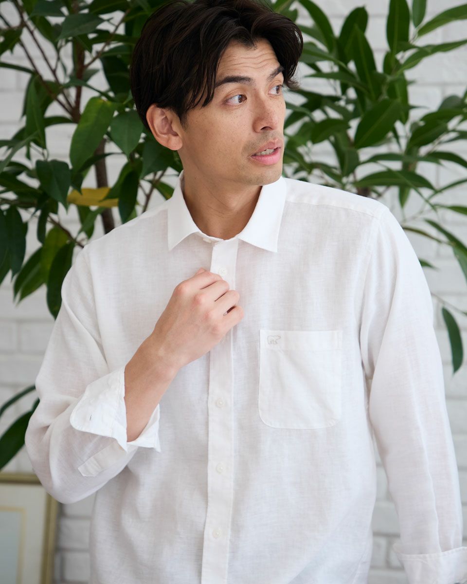 フレンチリネンシャツ