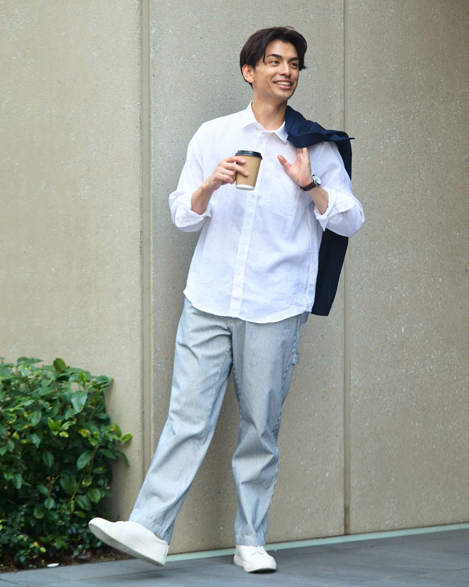 フレンチリネンシャツ