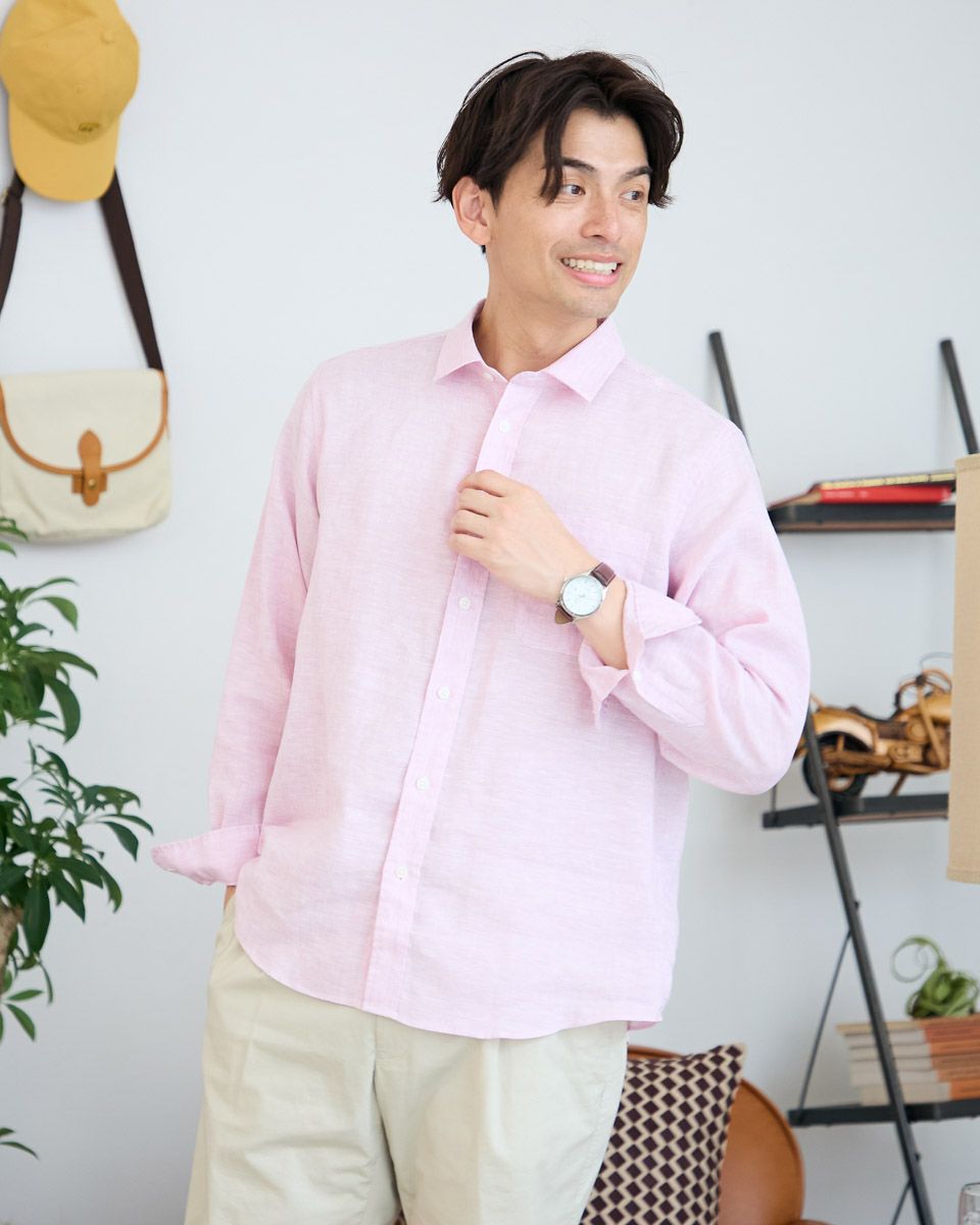 フレンチリネンシャツ