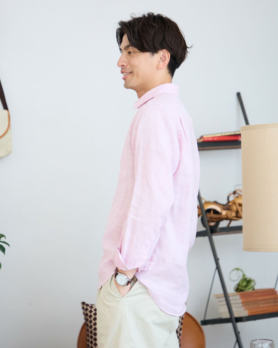 フレンチリネンシャツ