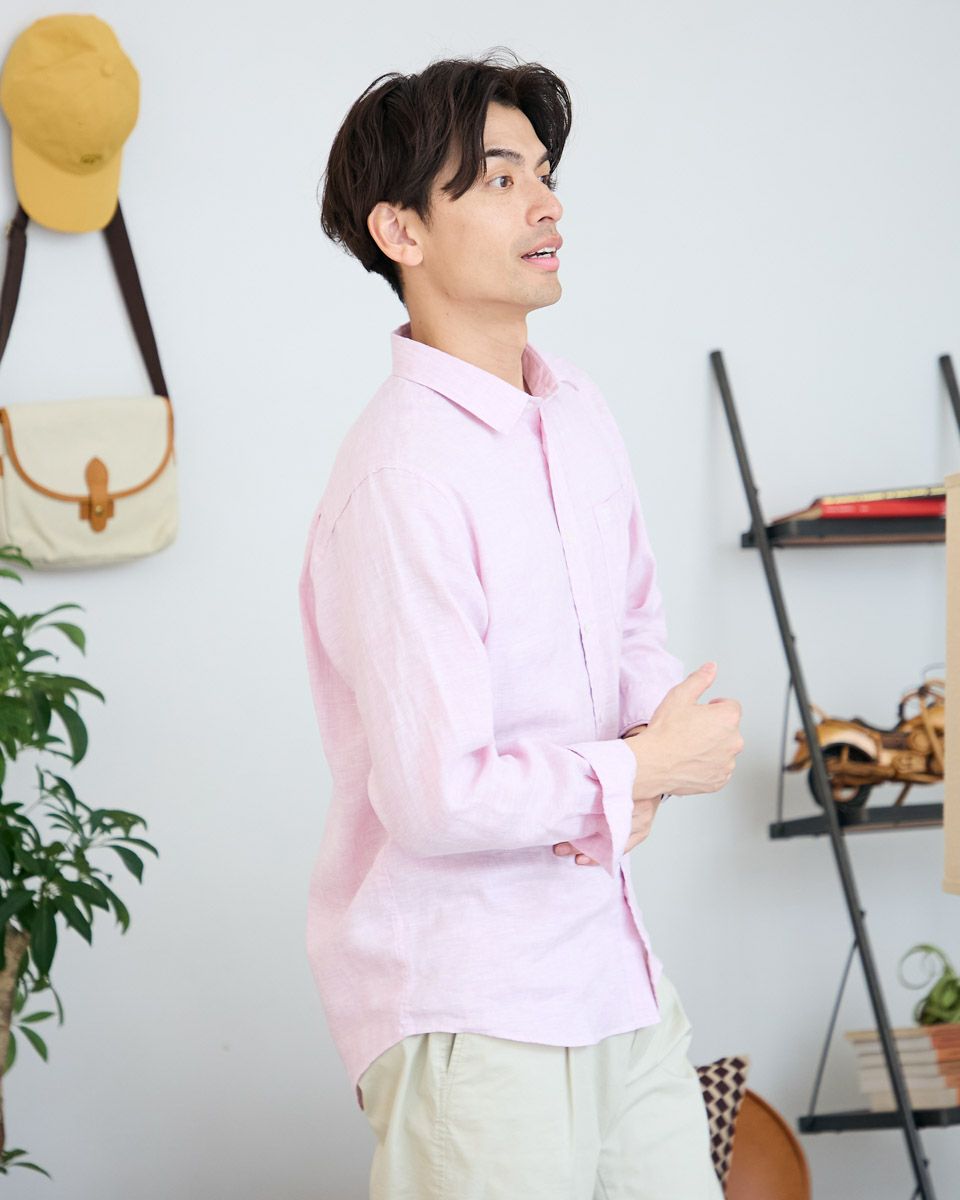 フレンチリネンシャツ