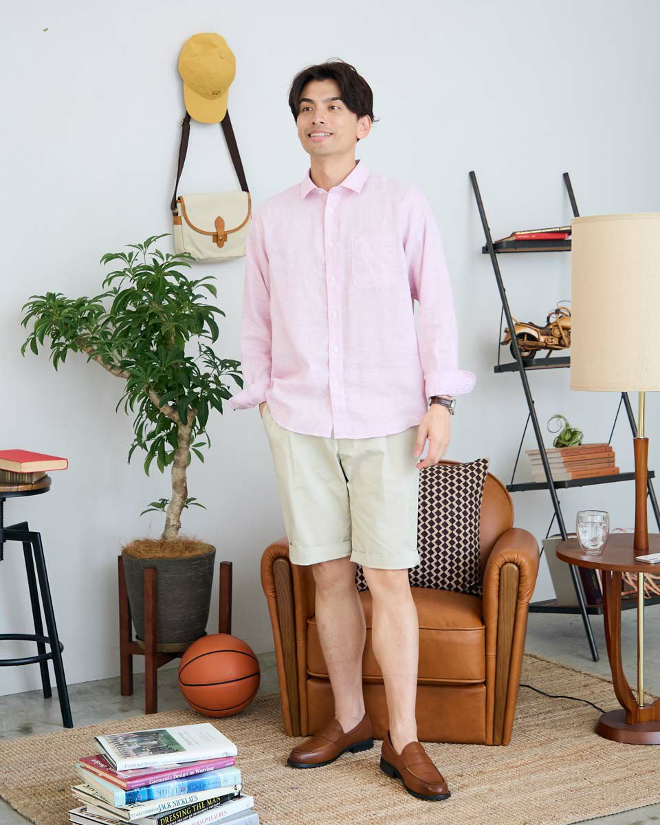 フレンチリネンシャツ