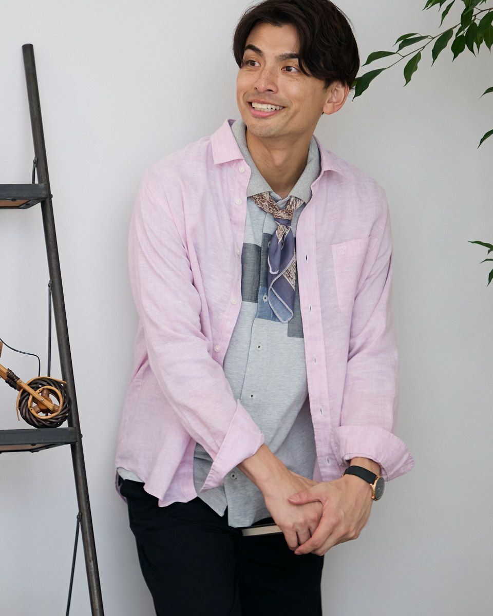 フレンチリネンシャツ