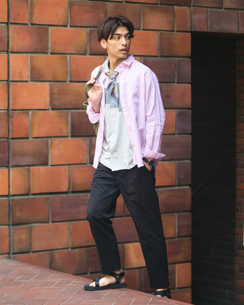 フレンチリネンシャツ