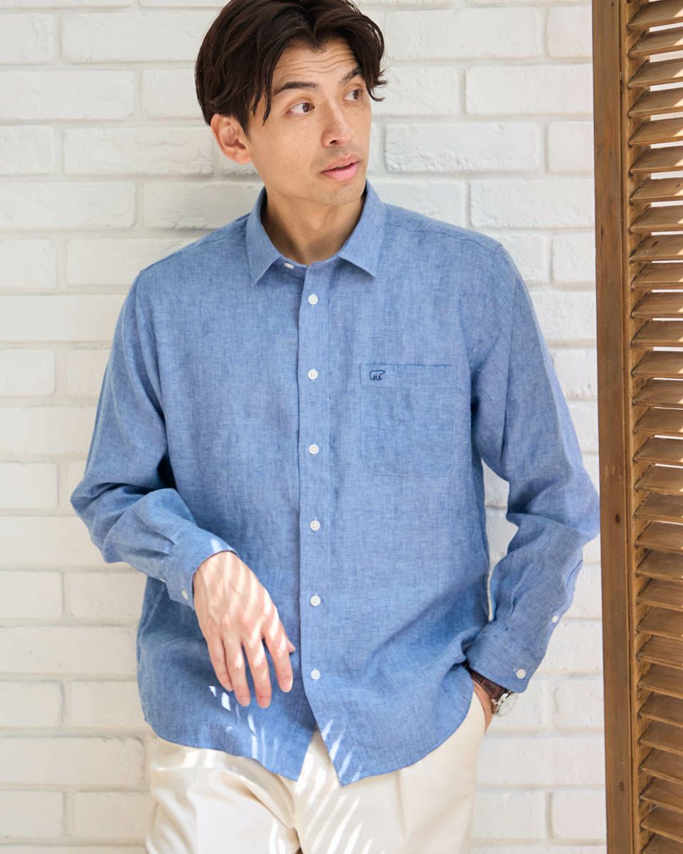 フレンチリネンシャツ