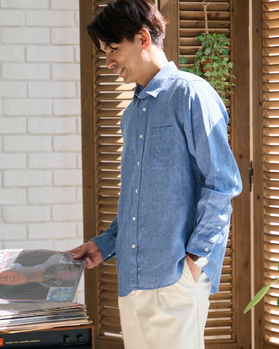 フレンチリネンシャツ
