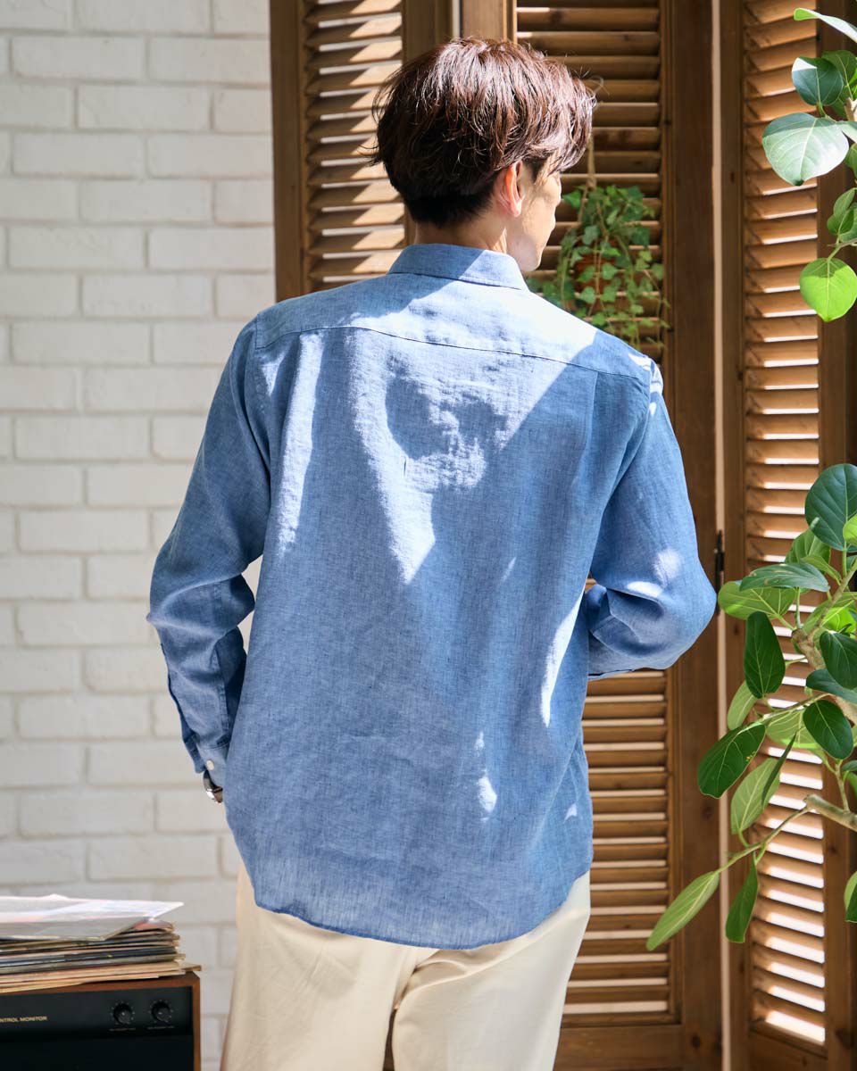 フレンチリネンシャツ