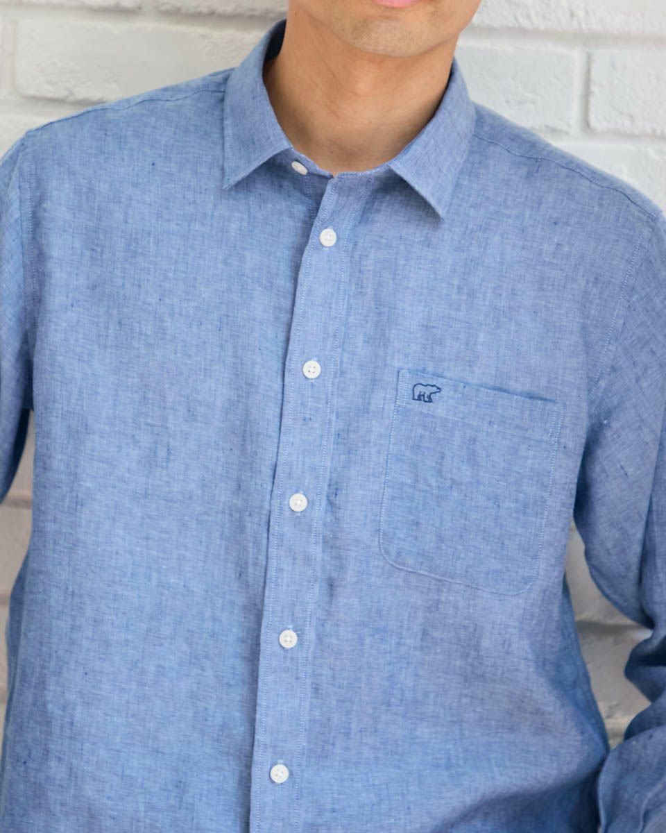 フレンチリネンシャツ