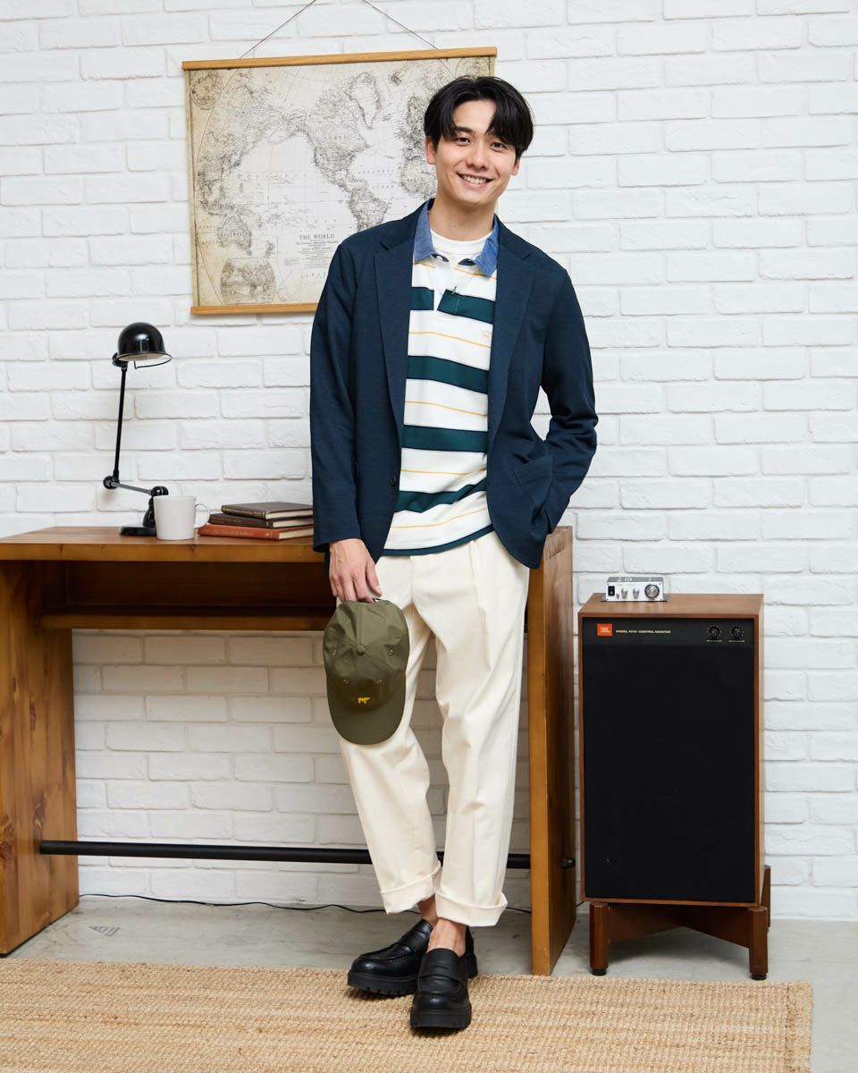 ラペルカーディガン