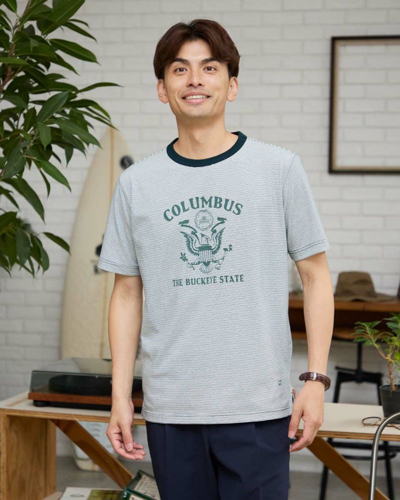 クルーネックTシャツ