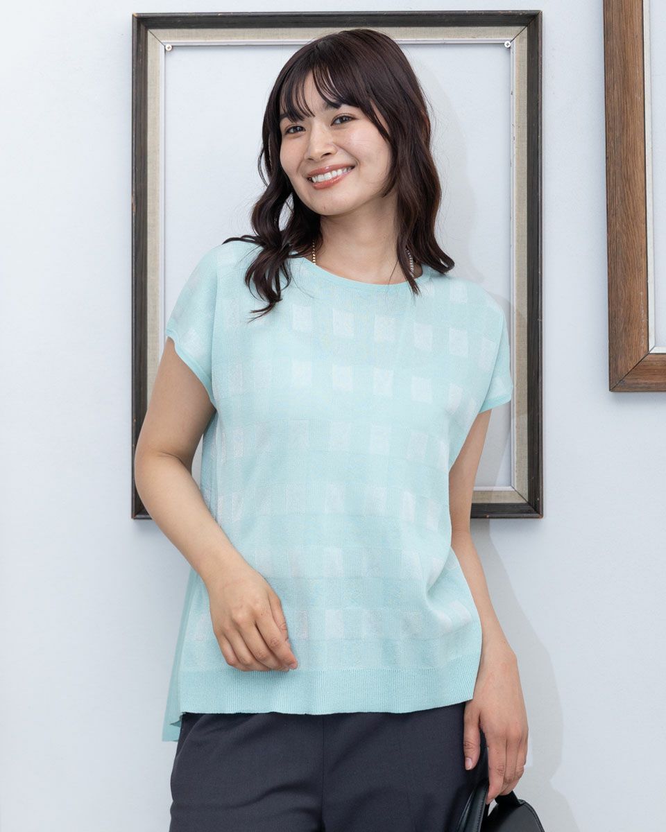 バックペプラムプルオーバー