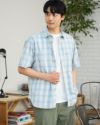 チェック半袖シャツ