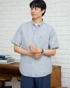 ストライプ半袖シャツ