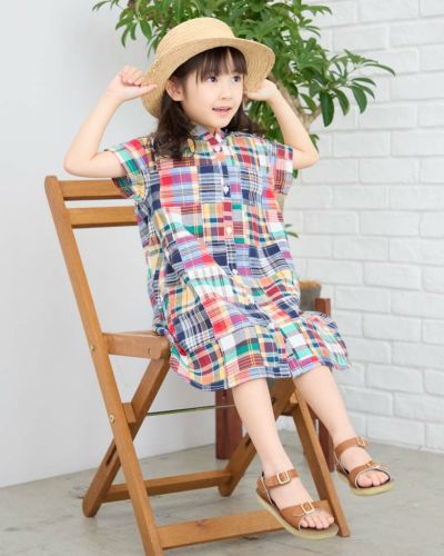 misha &  puff 2y ワンピース　パッチワーク Misha & Puff パッチワークパンツ 3Y Misha & Puff パッチワーク
