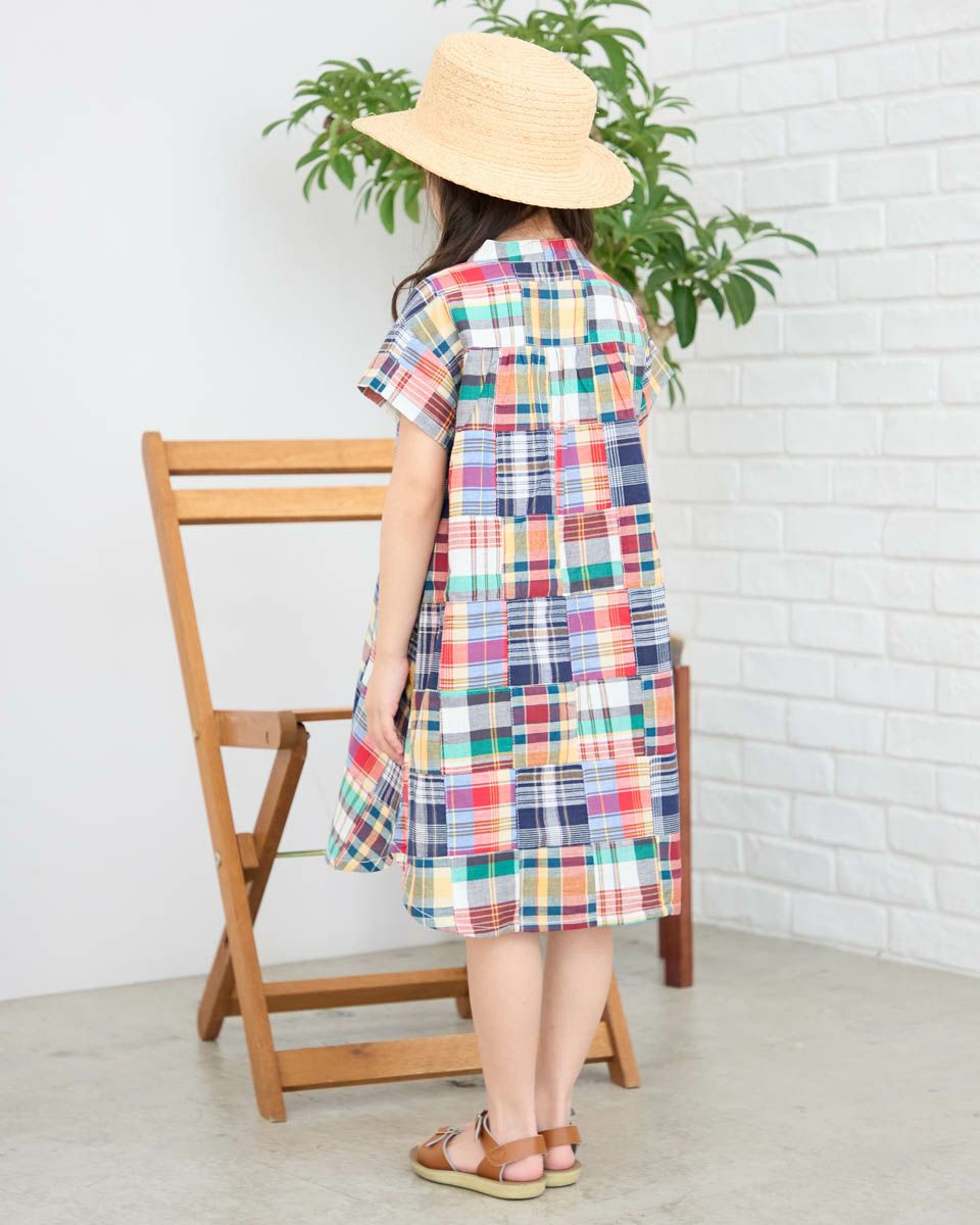 パッチワークワンピース